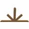 Ekena Millwork Saratoga Timber Gable Bracket, Western Red Cedar, 72"W x 48"H x 1 1/2"D x 5 1/2"F, 16/12 Pitch GBW072X48X0206SAR00SWR - alternate 3